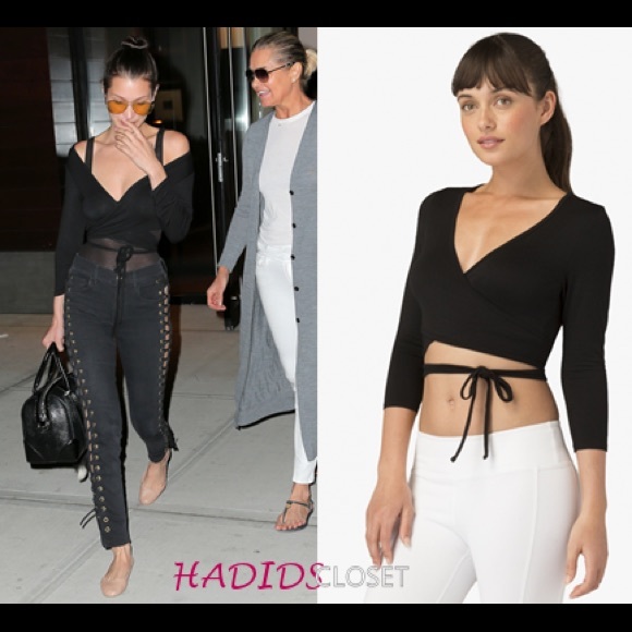 beyond yoga wrap top